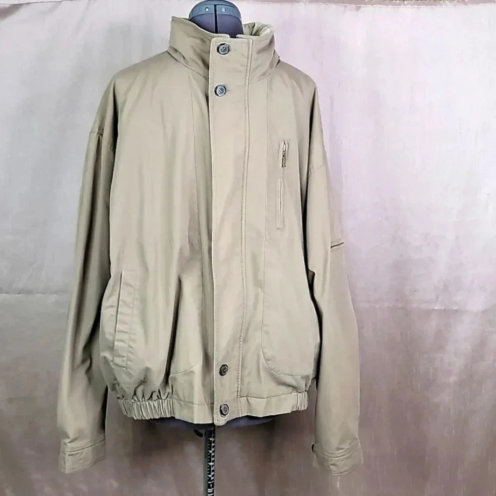 ST. JOHN'S BAY Hooded Tan Jacket XXL